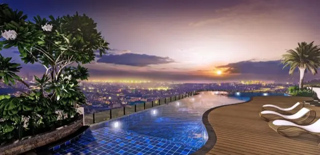 Sky Deck Pool at The Calinea Tower roof deck, DMCI Homes condo in Caloocan City