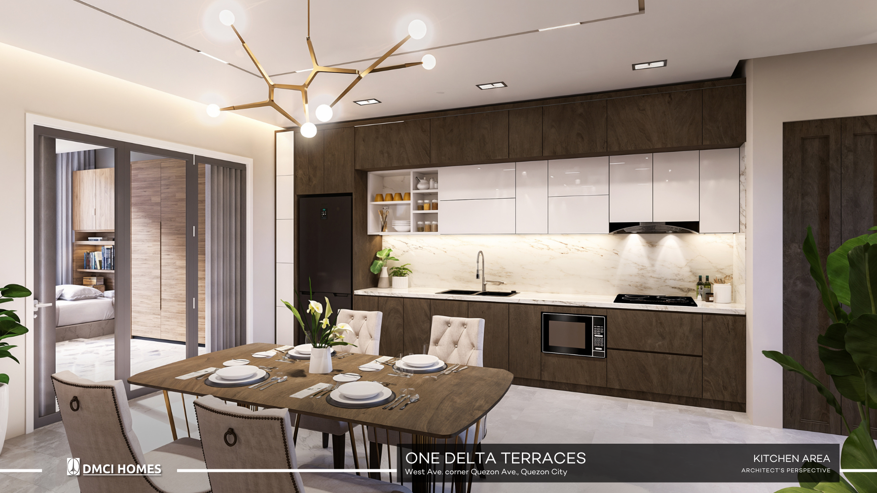 ODT 23 2BR Unit Dining-Kitchen Area web