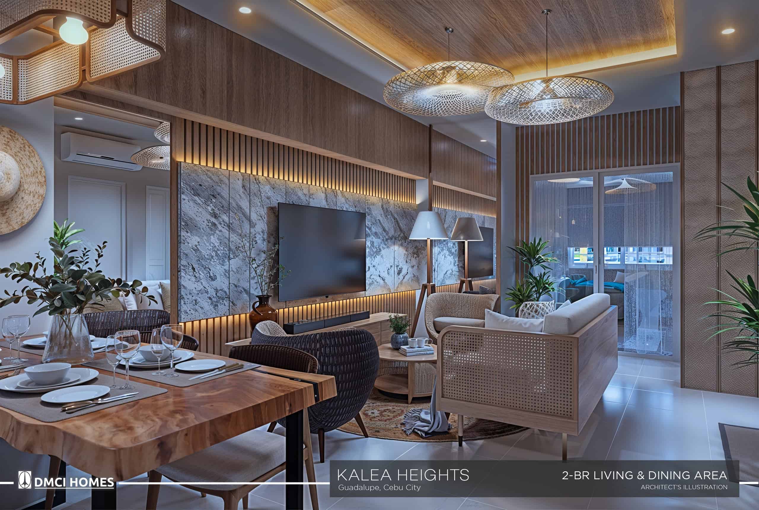 2-BR Living and Dining Area