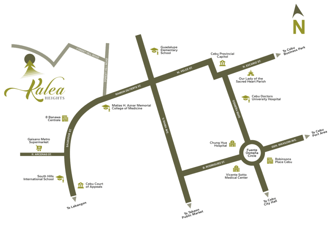 Kalea Heights Location map
